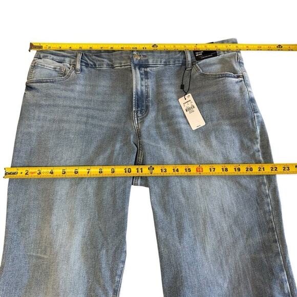 Express Jeans Women's 70s Flare Midrise Sz XL Flex Hyper Stretch Wide Legs - Picture 9 of 12